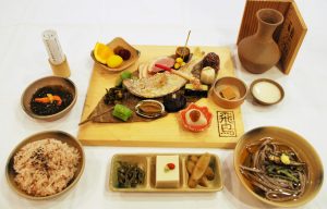 祝戸荘の古代食