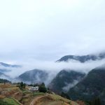 天空の棚田 撮影者：森下富夫　撮影地：宮崎県椎葉村仙人棚田　撮影日：2018年12月26日