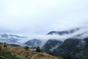 天空の棚田 撮影者：森下富夫　撮影地：宮崎県椎葉村仙人棚田　撮影日：2018年12月26日