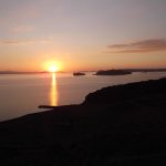 棚田から見た夕日はとてもキレイでした　 撮影者：内海真実　撮影地：長崎県土谷棚田　撮影日：2011年9月15日