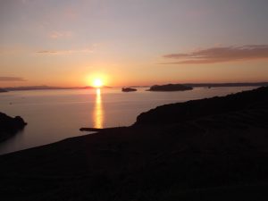 棚田から見た夕日はとてもキレイでした　 撮影者：内海真実　撮影地：長崎県土谷棚田　撮影日：2011年9月15日