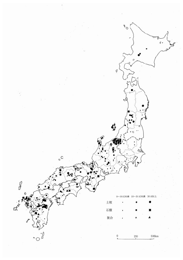 つなぐ棚田遺産 分布図（中島 峰広）